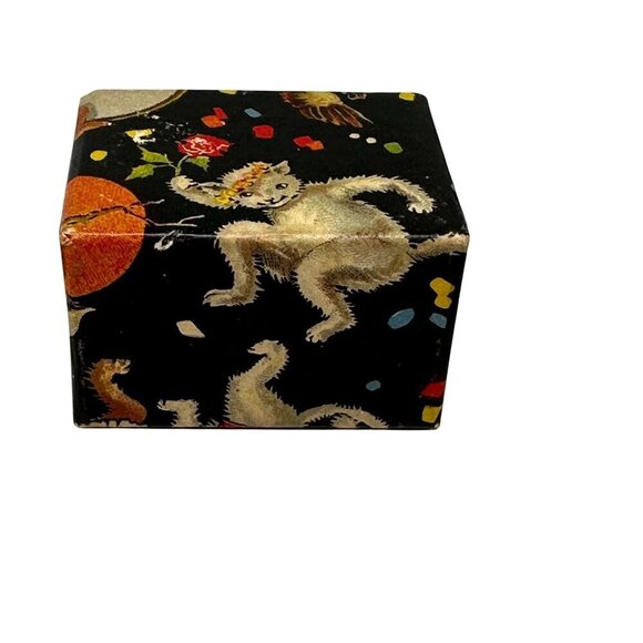 Uncas Toy Ring Complete Set Cat Box Black Baby Doll Patent 1643421 Vintage USA - Picture 10 of 16